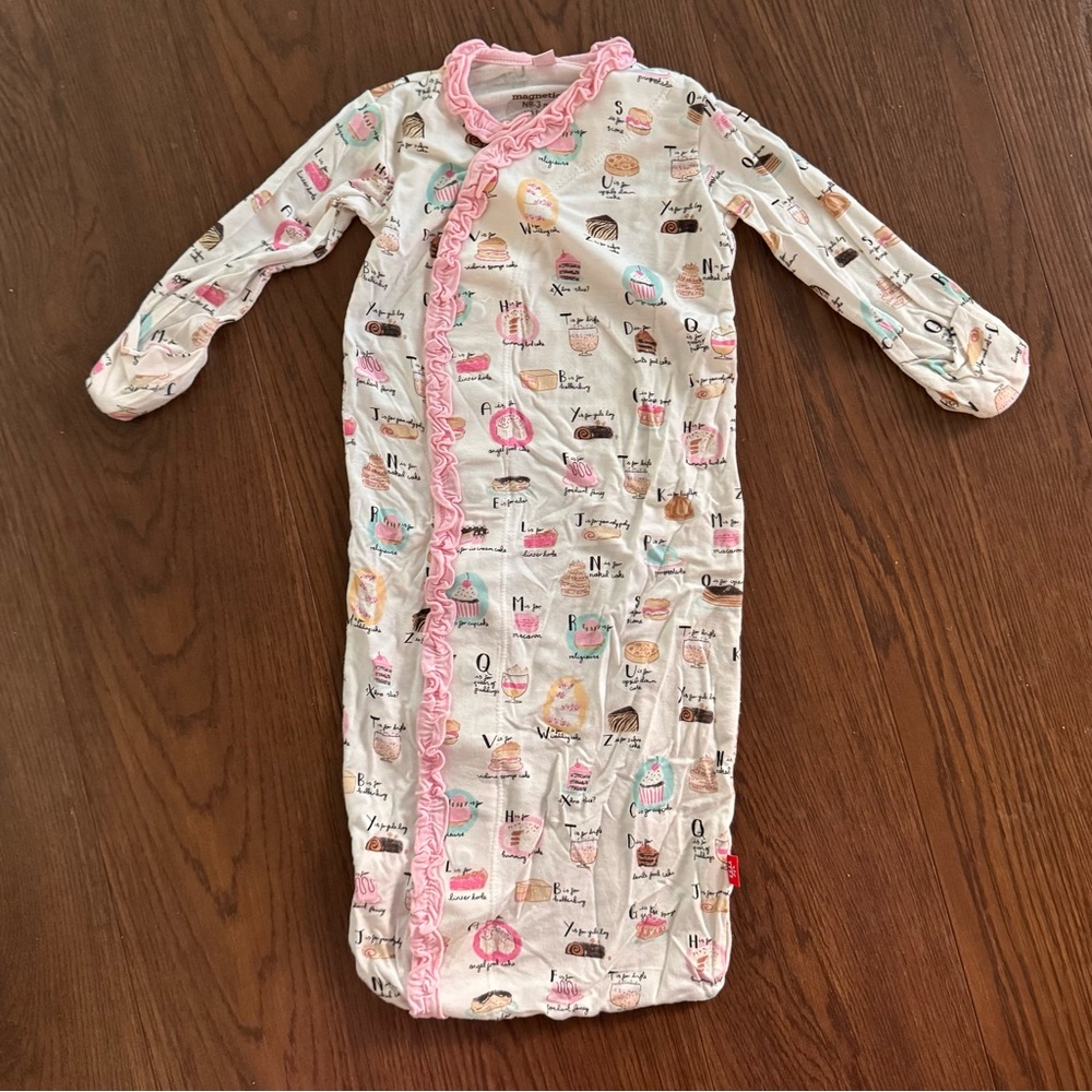 Magnetic Me Modal Gown Sleep Sack Pajama in sweets print